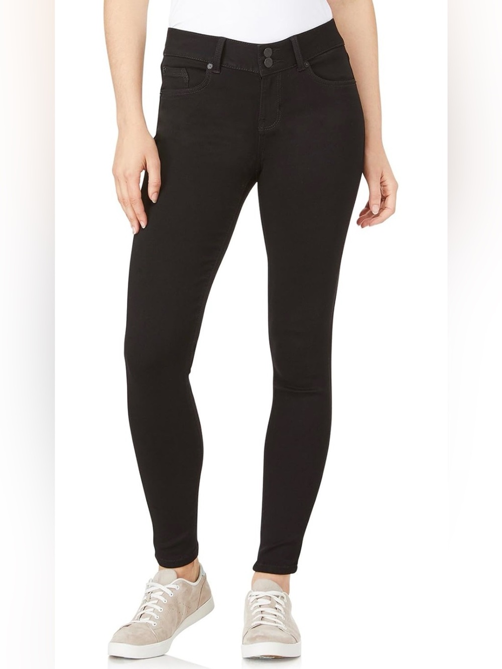 NWT WallFlower Ultra Fit Mid-Rise Insta Soft Black Skinny Jeans Size 13 Long